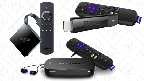 Refurb Roku Ultra | $72 | AmazonRefurb Roku Streaming Stick+ | $48 | AmazonRefurb Roku Streaming Stick | $32 | AmazonRefurb Fire TV 4K | $45 | Amazon